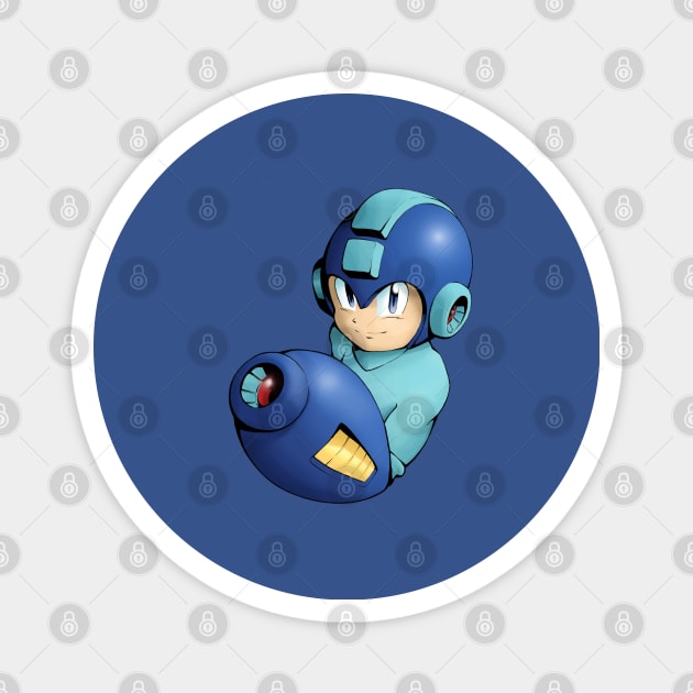 Mega Man Icon Magnet by andrewvado